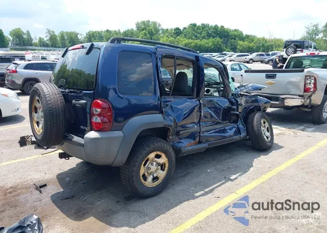 2007 Jeep Liberty Sport из США, поврежденный, VIN 1J4GL48K37W643902